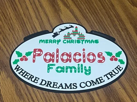 Modelo para impresión 3D: Disney Christmas Stroller Tag — referencia de MakerWorld