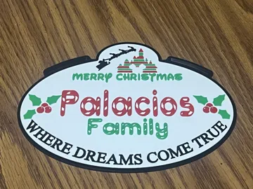 Modelo para impresión 3D: Disney Christmas Stroller Tag — vista de referencia 3