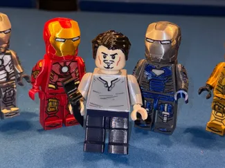 Action-Sized Custom Iron Man minifig (2.5:1 scale)