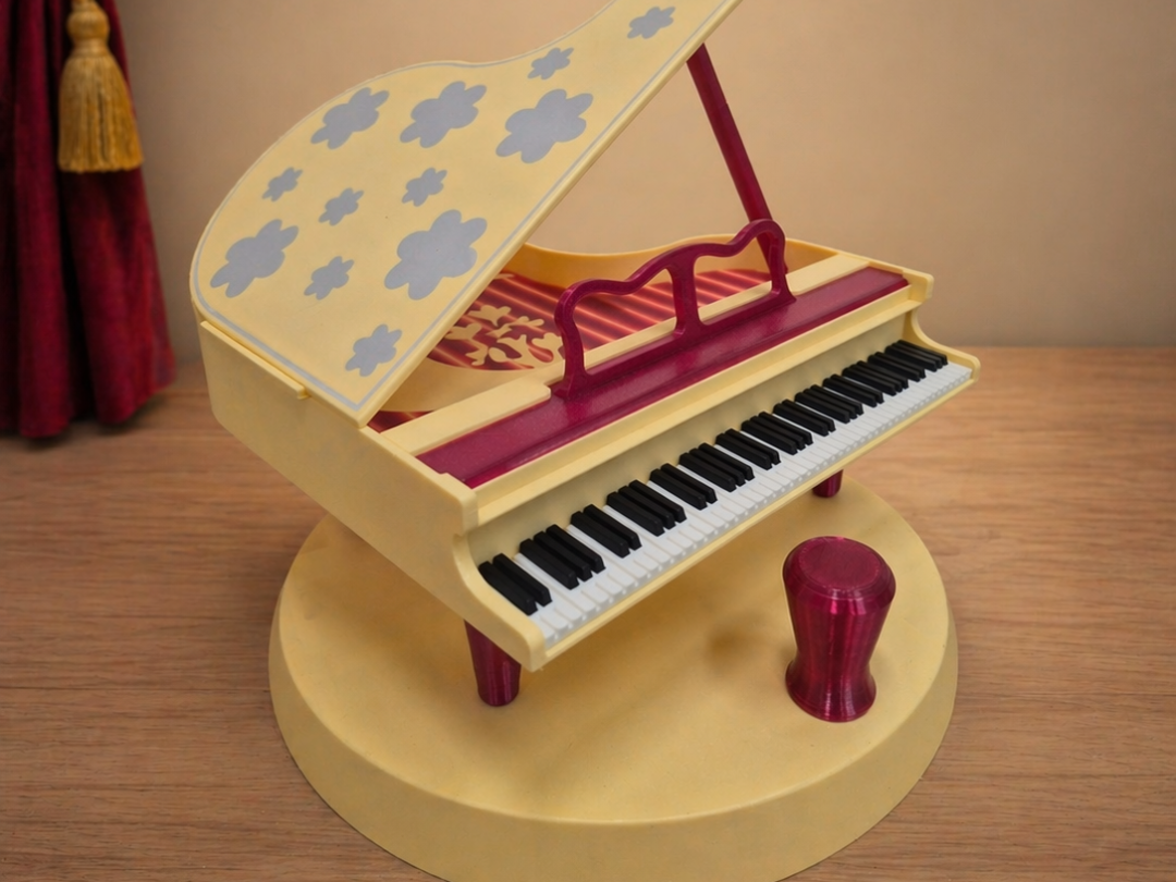 A small piano that captures all the magic of music