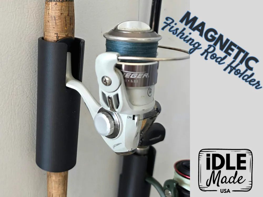 Magnetic Fishing Rod Holder for Garage Storage - Free 3D Print Model -  MakerWorld