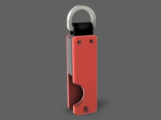 Ridge inspired key case v2