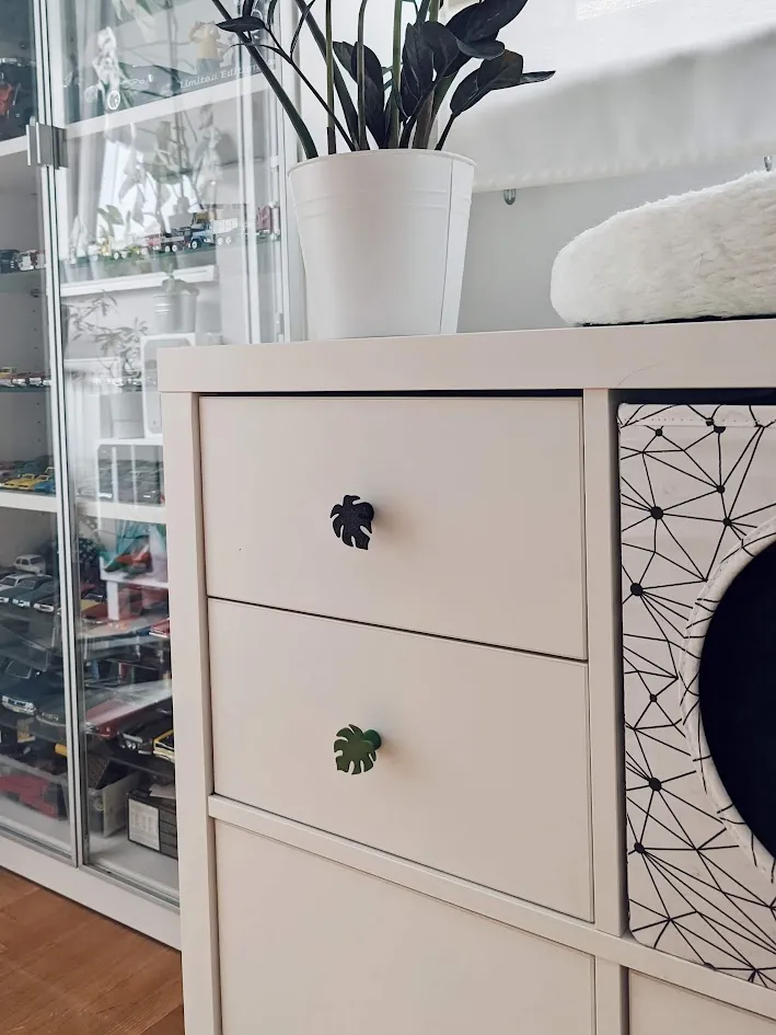 Monstera door/drawer knob for Ikea Kallax by shelbyeleanor MakerWorld