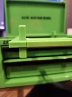 Modified for versions of toolbox with a wide lip on front.