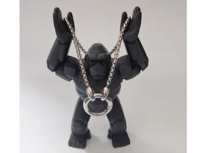 Mecha Gorilla Display Stand–Jewelry, Notes, Holder