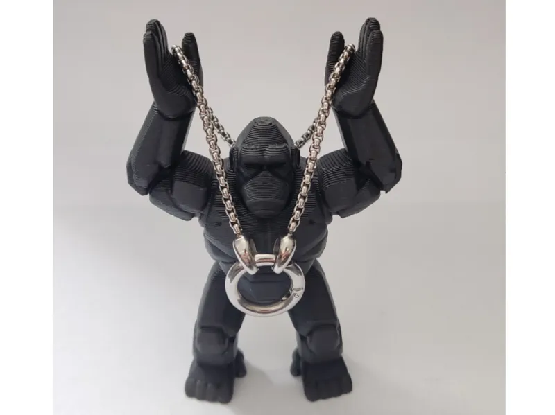 Mecha Gorilla Display Stand–Jewelry, Notes, Holder
