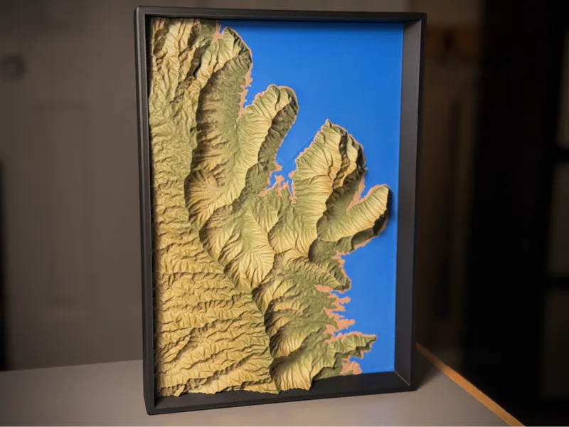 Koʻolau Range Topography Map