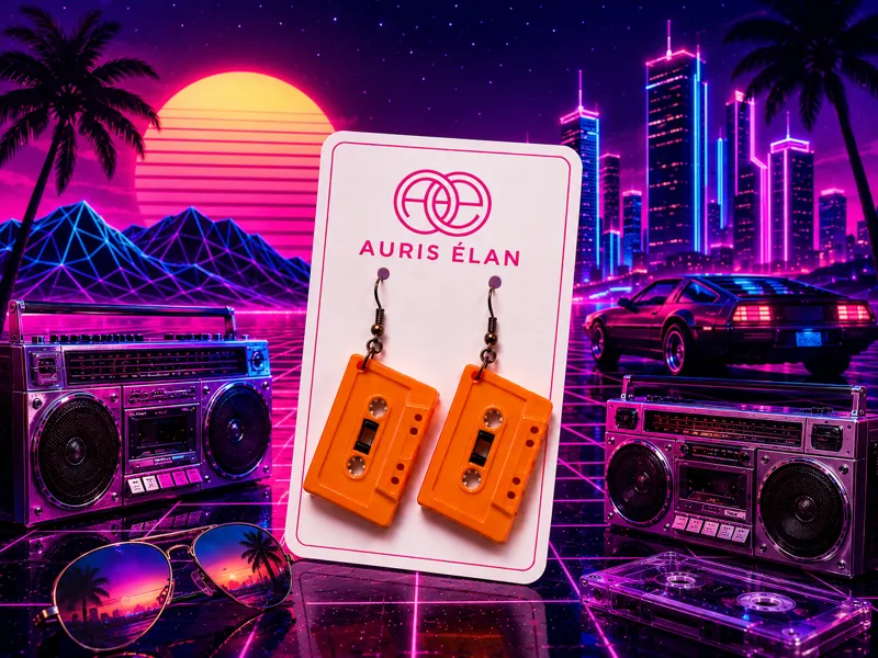 80s cassette Retro Vibe Earrings