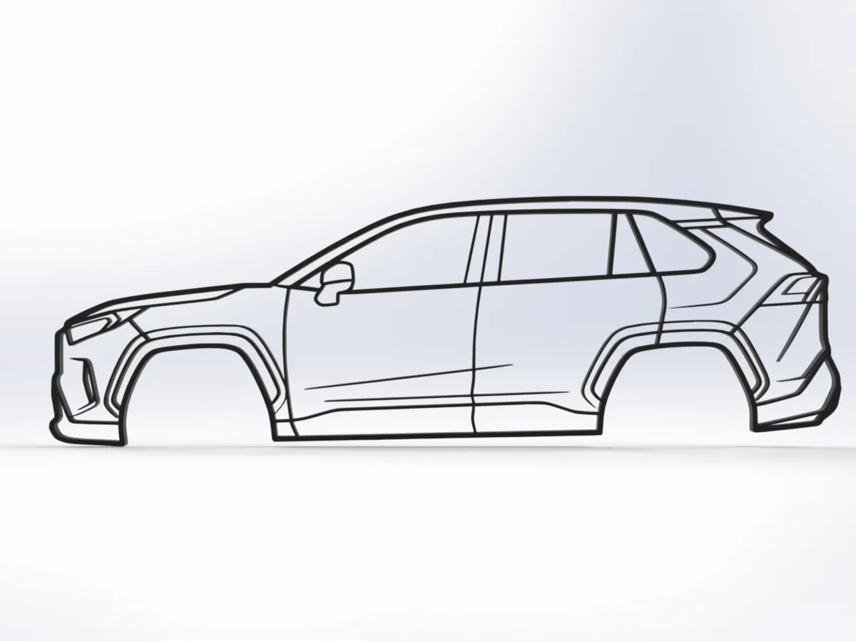 Décoration murale Toyota RAV4 5e génération