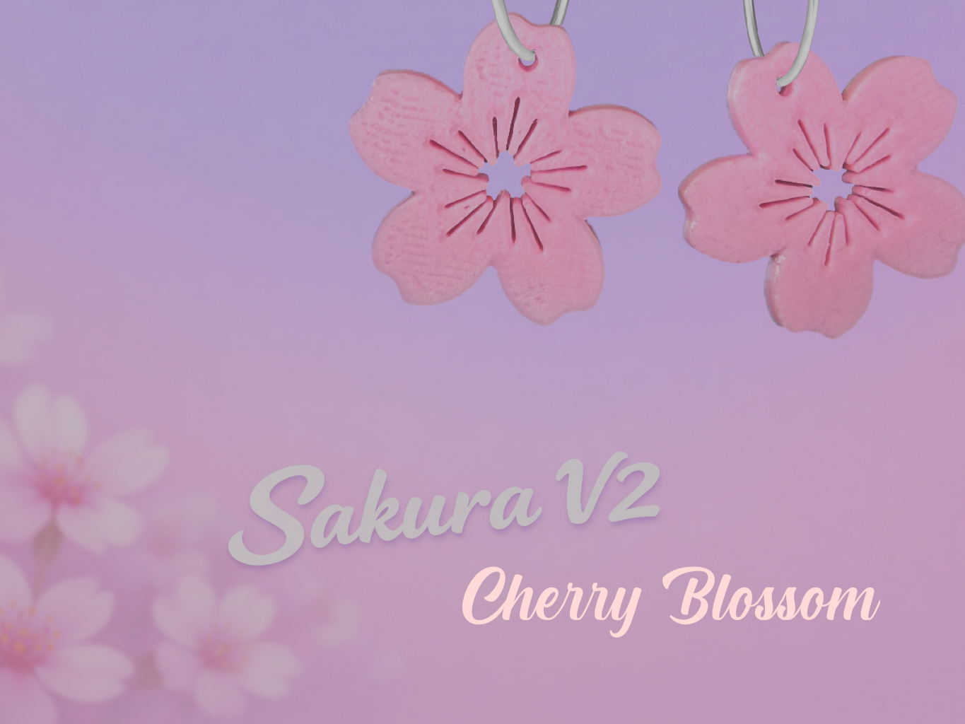 Another Sakura Cherry Blossom, Earrings & keychain
