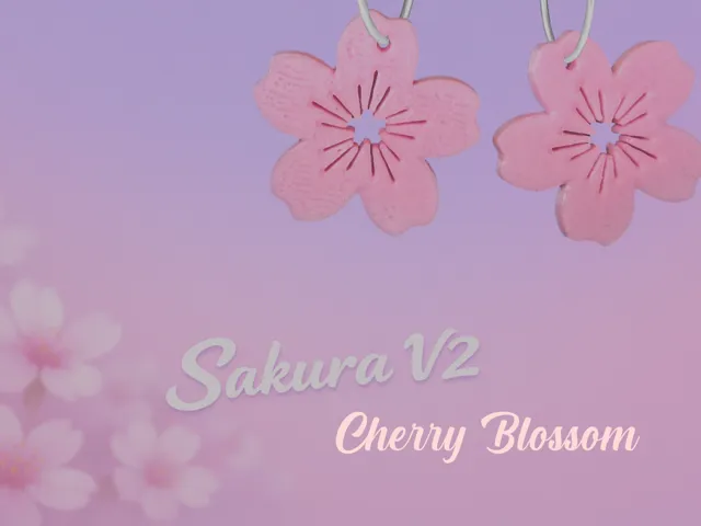 Another Sakura Cherry Blossom, Earrings & keychain