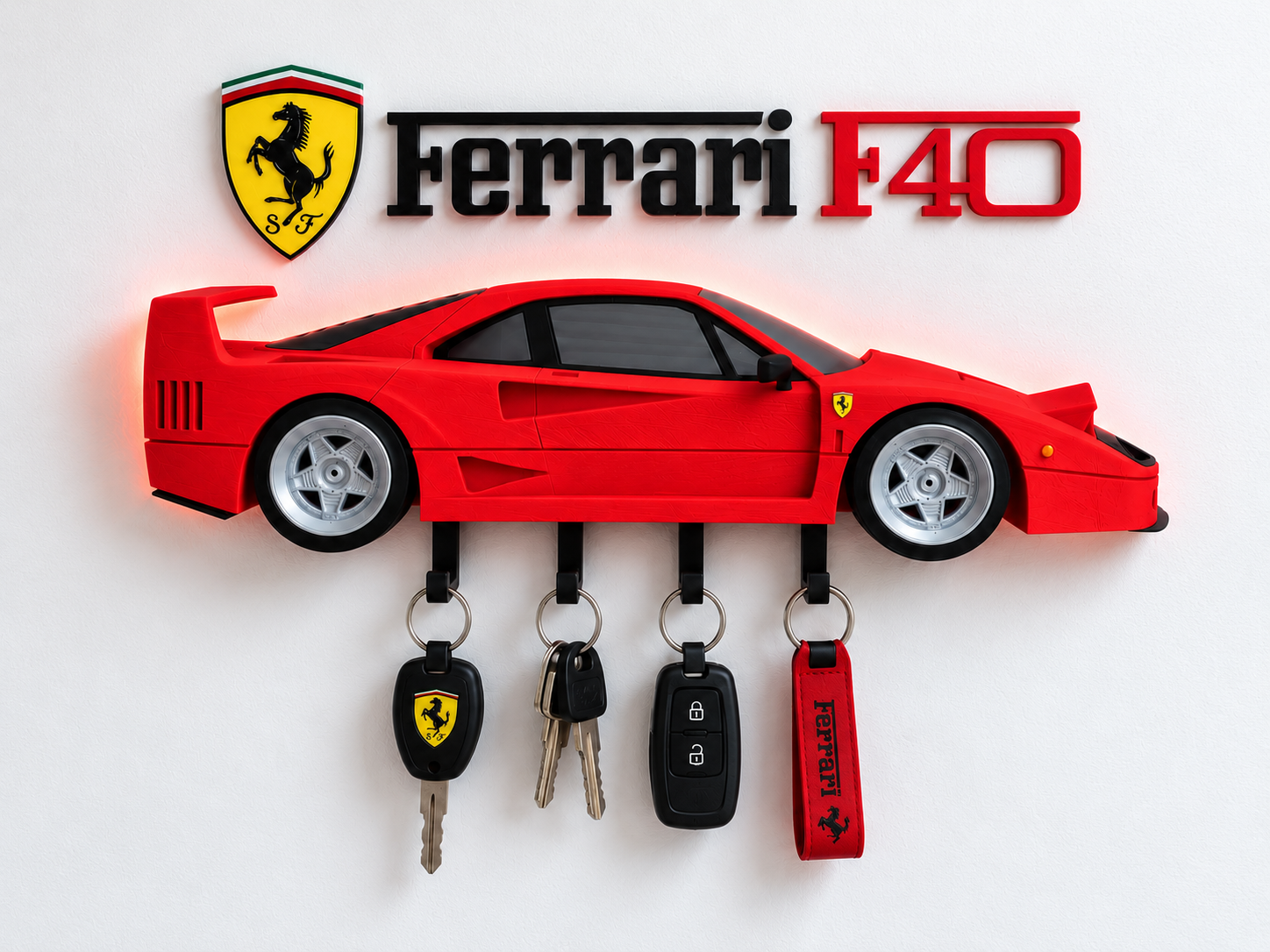 Ferrari F40 – Support mural porte-clés - 1