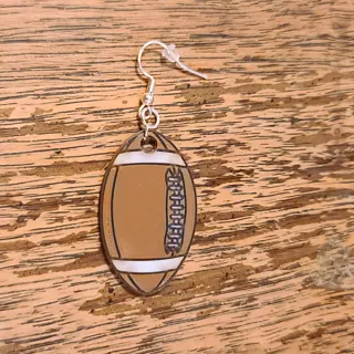 Football earrings