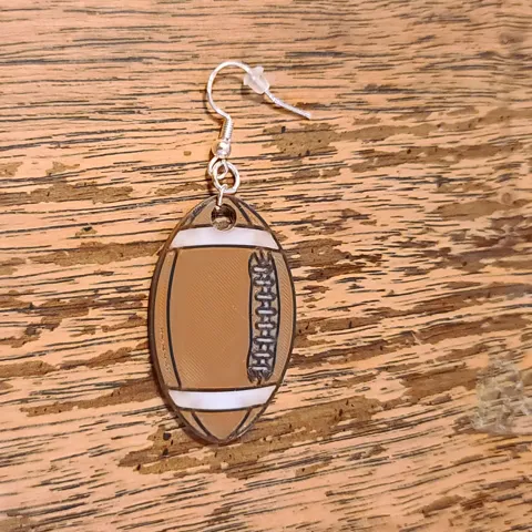 Football earrings