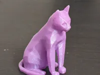 Chat égyptien Gayer-Anderson façon low poly — photo 1