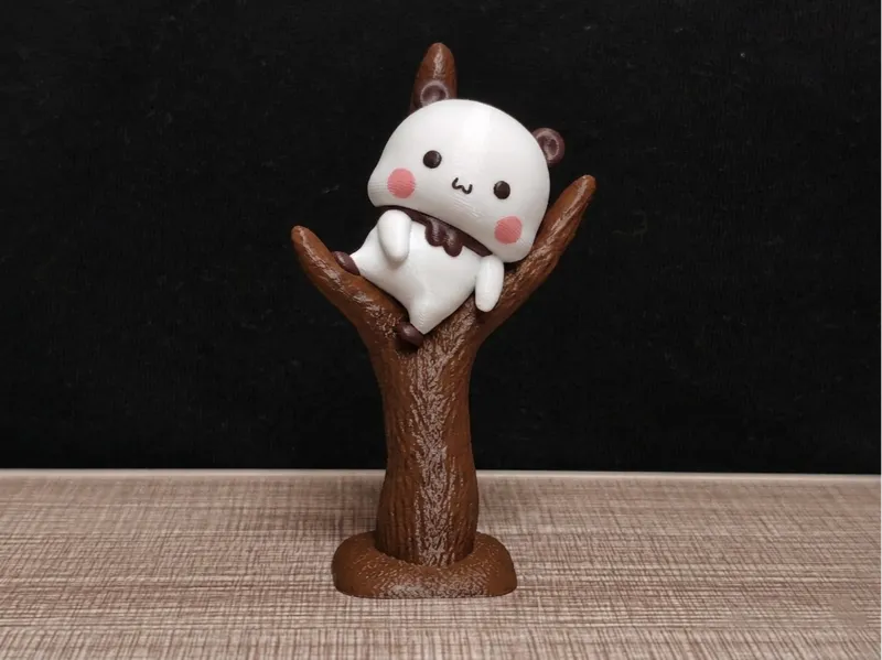 情侣熊系列-坐树上一二（Couple Bear-On Tree Branch Yier）