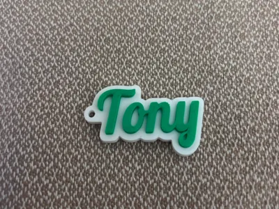 Tony name keychain