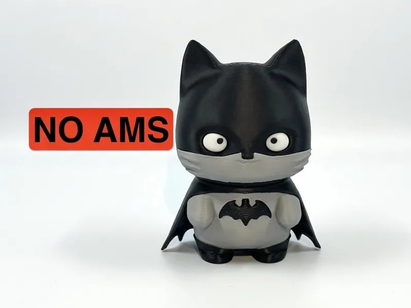 BatCat – Cute Chubby Batman Cat - No AMS