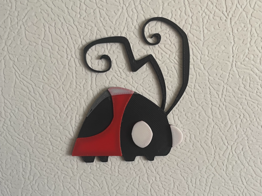 Miniatura 1 do modelo 3D Ladybug fridge magnet