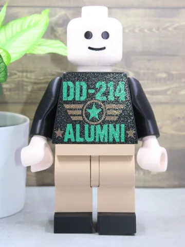 Letrero o emblema decorativo: 500% Brick - DD214 Alumni — vista de referencia 2