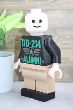 Letrero o emblema decorativo: 500% Brick - DD214 Alumni — vista de referencia 5