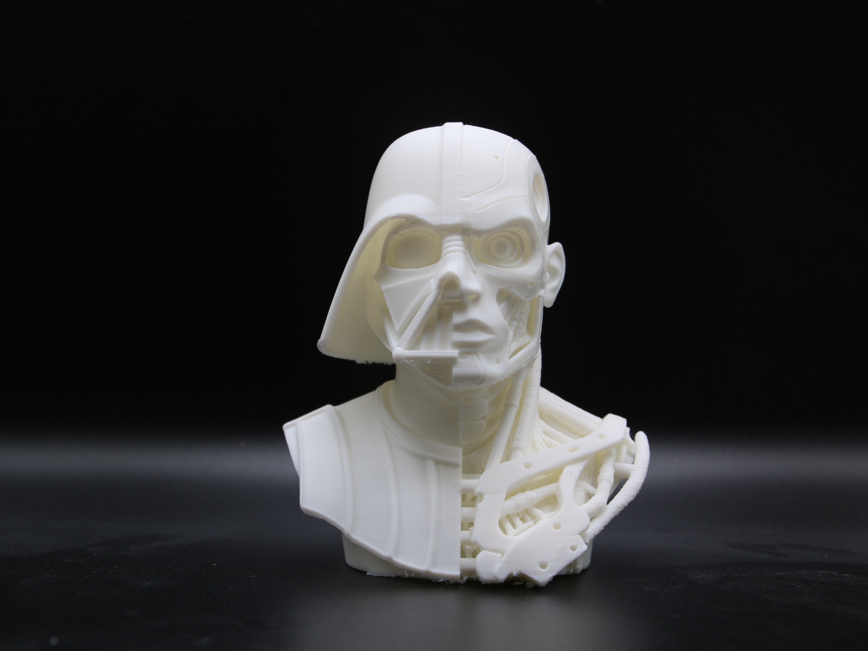 Half Darth Vader Half Terminator T800 Bust