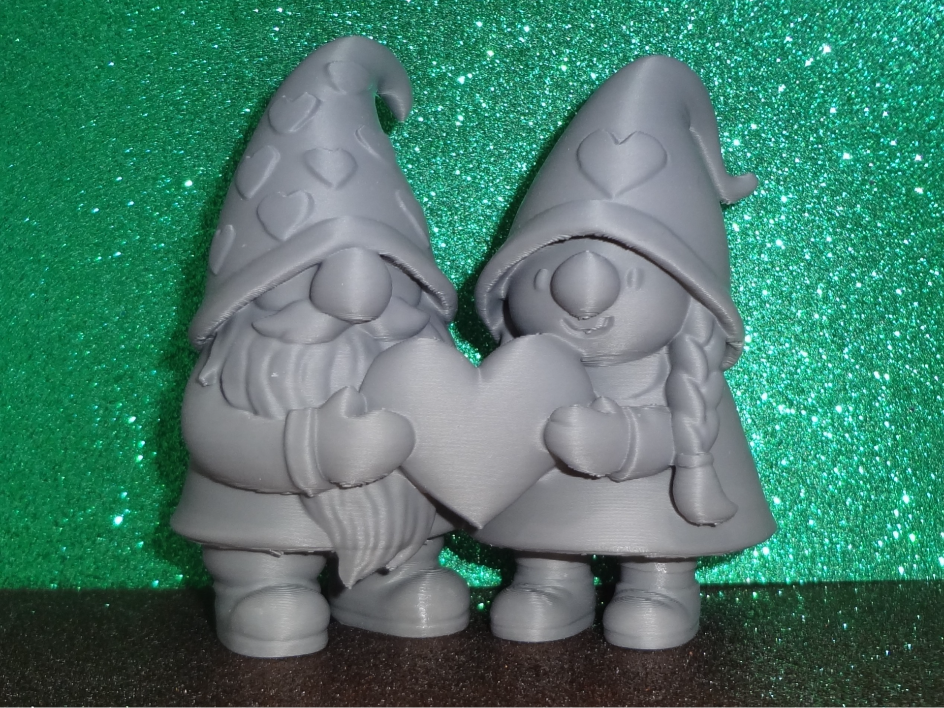 Adorable Simple Gnome Couple Sharing The Love!