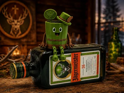 Figura decorativa: Jägermeister Getränkefigur — referencia de MakerWorld