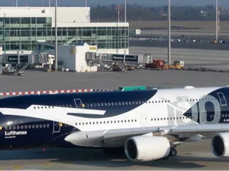 A380 aircraft model with special livery