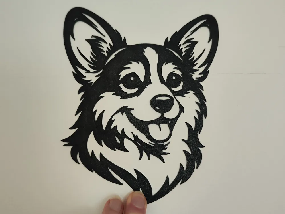 Welsh Corgi dog head - Free 3D Print Model - MakerWorld