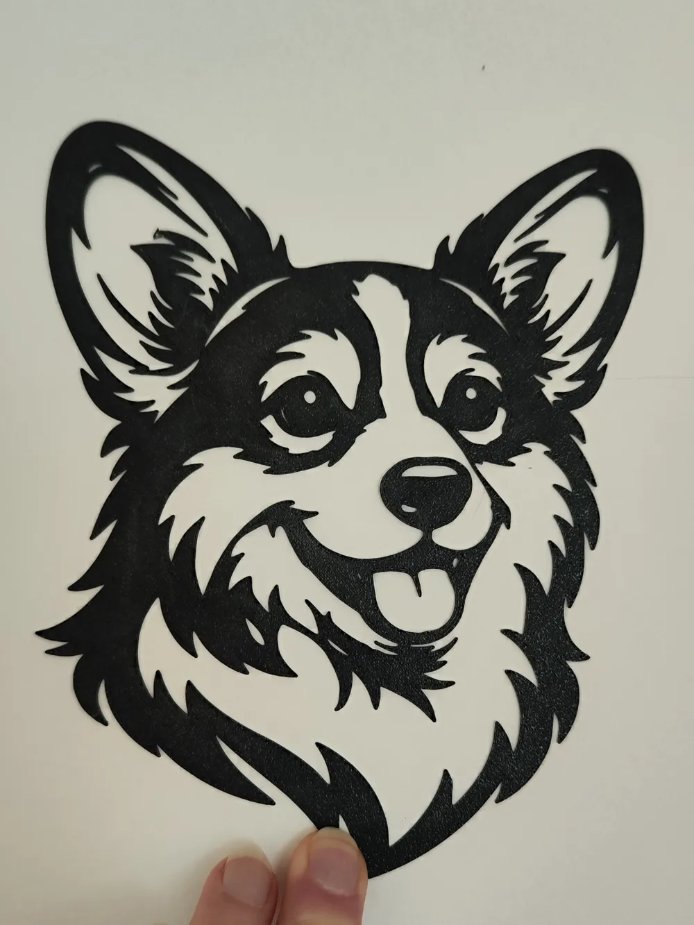 Welsh Corgi dog head - Free 3D Print Model - MakerWorld