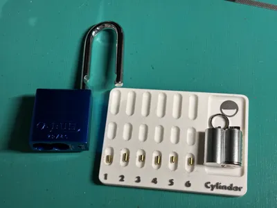 Pocket pinning tray for locks with up to 6 pins