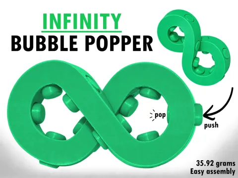 Marco decorativo: Infinity Bubble Popper — referencia de MakerWorld