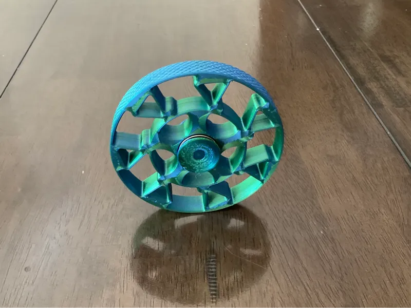 Knurled Fidget Spinnner With Bearings