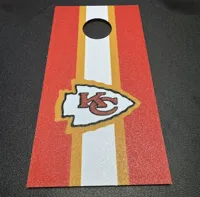 Kansas City Chiefs cornhole faceplate - 0.2mm layer
