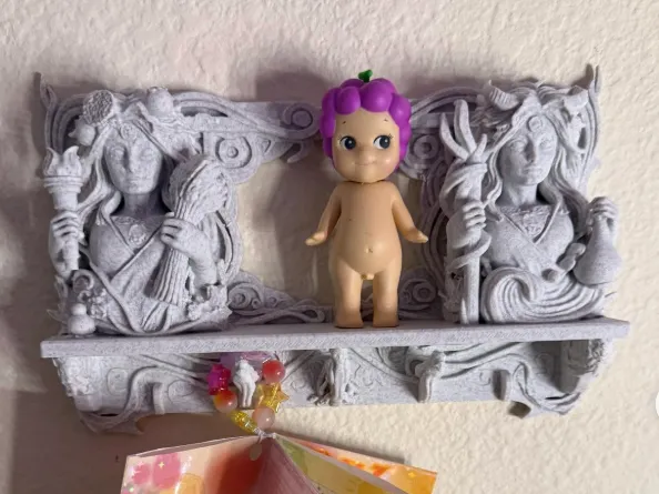 Goddesses Persephone and Circe Trinket Shelf