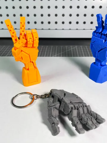 Accesorio para impresora 3D: One‑piece printed super mini robotic palm-movable — vista de referencia 2