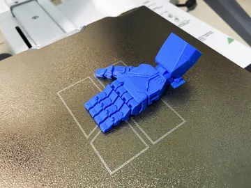 Accesorio para impresora 3D: One‑piece printed super mini robotic palm-movable — vista de referencia 3