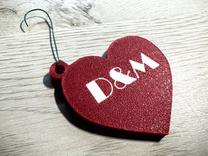 Heart Ornament / Charm  * Customizable *
