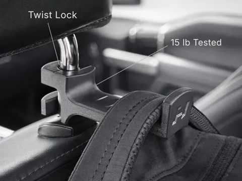 Letrero o emblema decorativo: Improved Removable Headrest Hook — referencia de MakerWorld