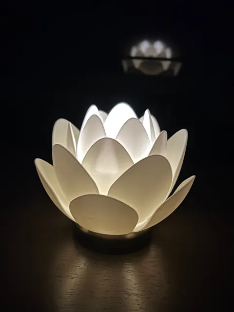 Lotus Flower Tea Light Lamp view 2