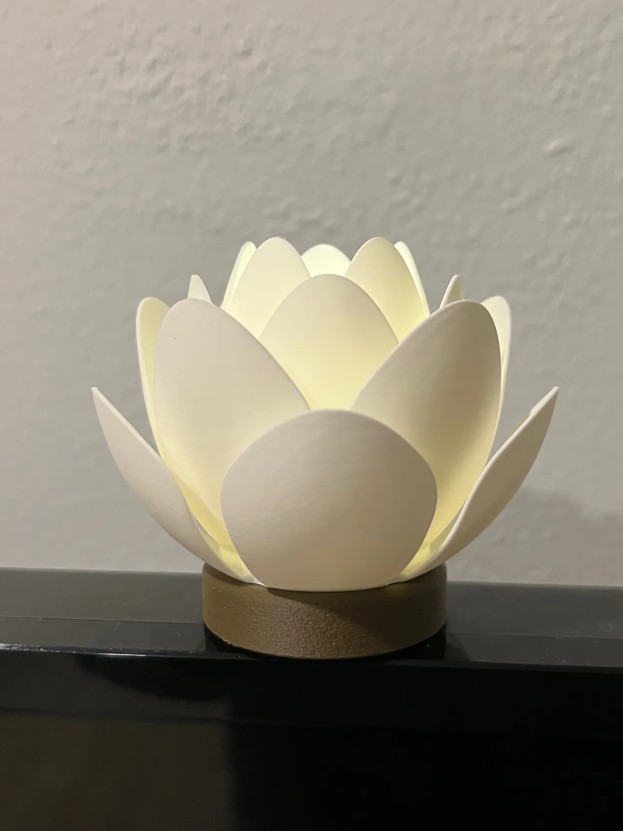 Lotus Flower Tea Light Lamp view 4