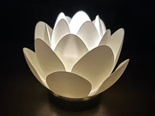 Lotus Flower Tea Light Lamp