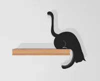 Étagère porte-objets en forme de chat — photo 2