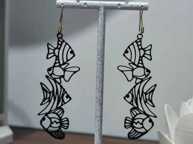 Aretes Cardumen Vertical