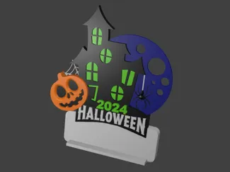 Placa o trofeo Halloween 2024