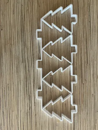 Christmas cookie cutter tree
