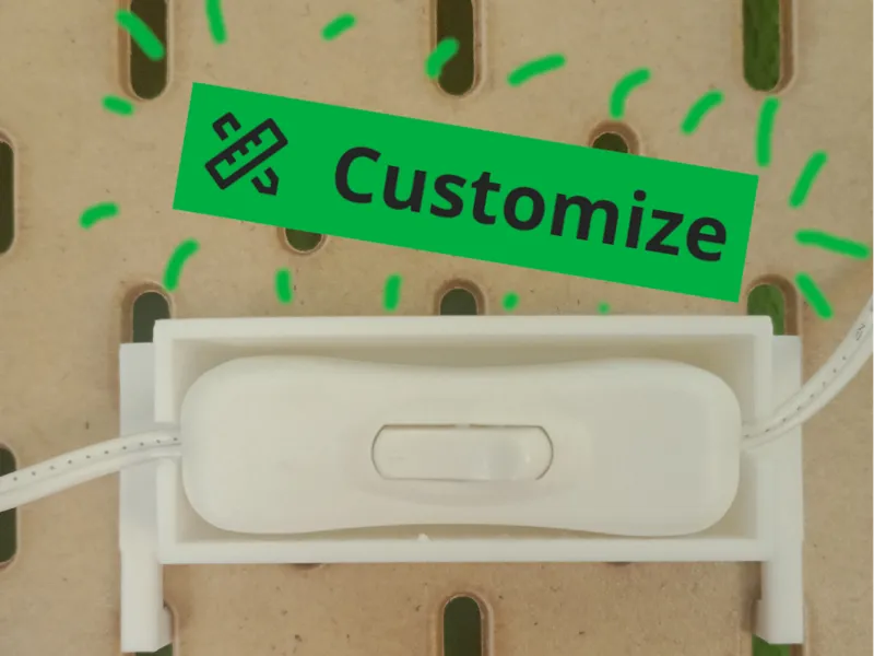 Skadis Switch Holder (Customizable)