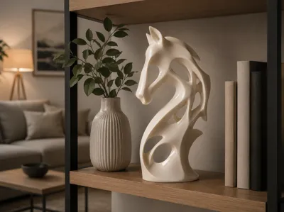 Ethereal Horse | Organic Voronoi Sculpture