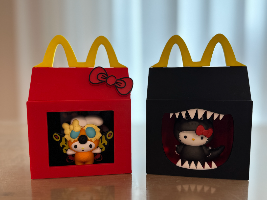 Godzilla x Hello Kitty Happy Meal Toy Display Box - 1